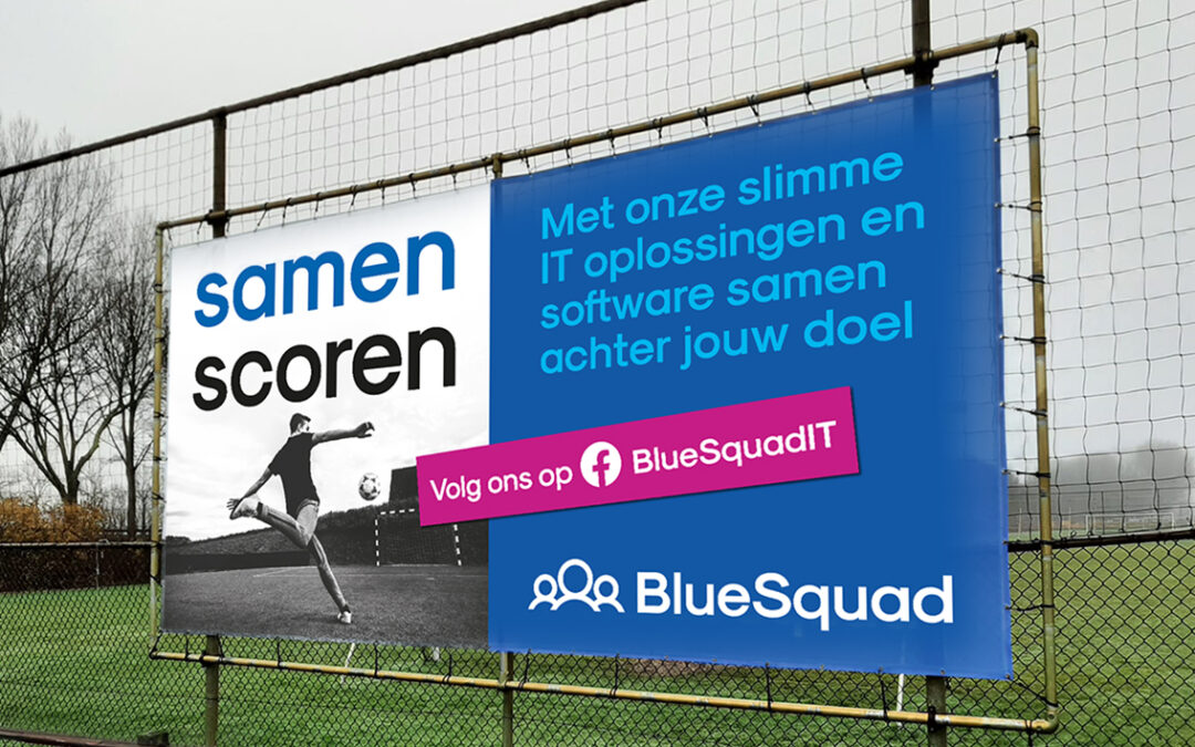 Ontwerp spandoek BlueSquad